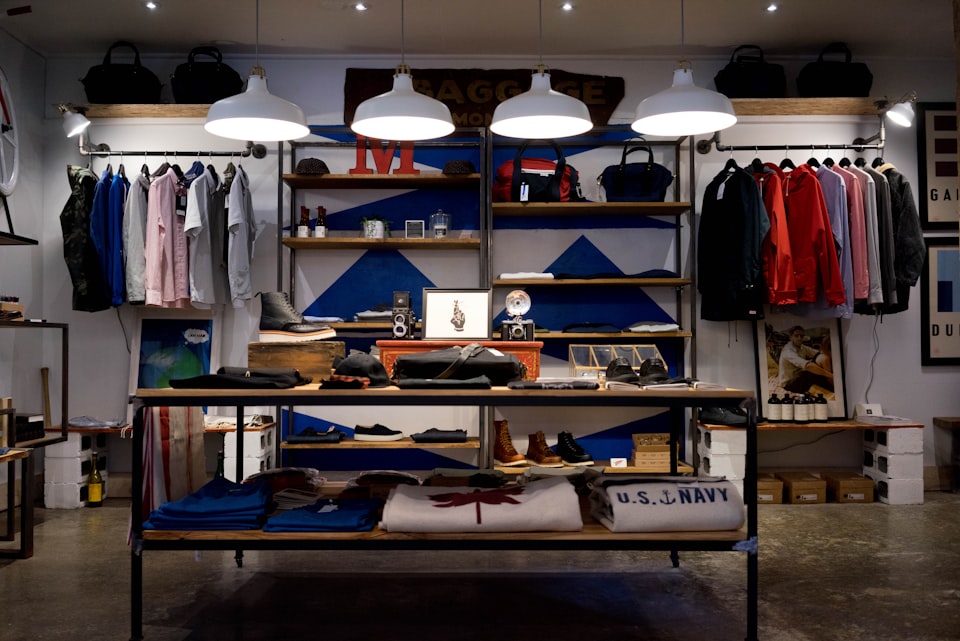 Interior of a local retail shop